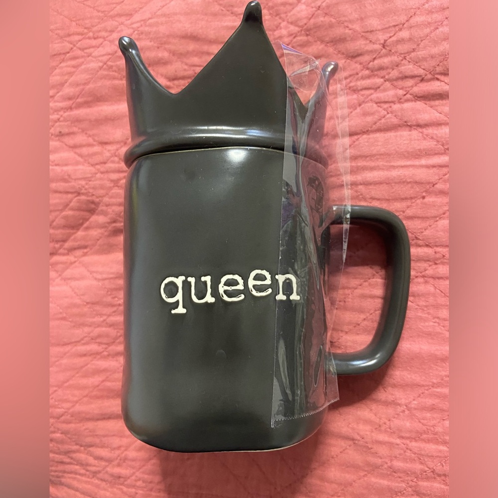 JOSEPH A. Black QUEEN Crowned Travel Coffee Mug